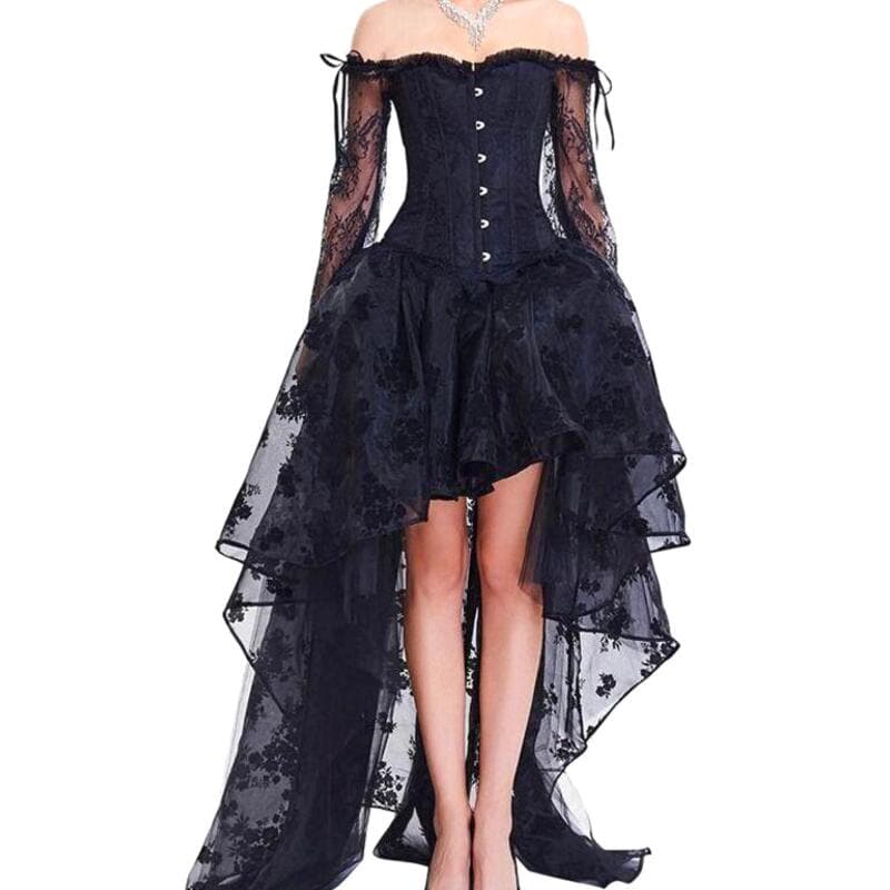 Robe de Soirée Steampunk Noire