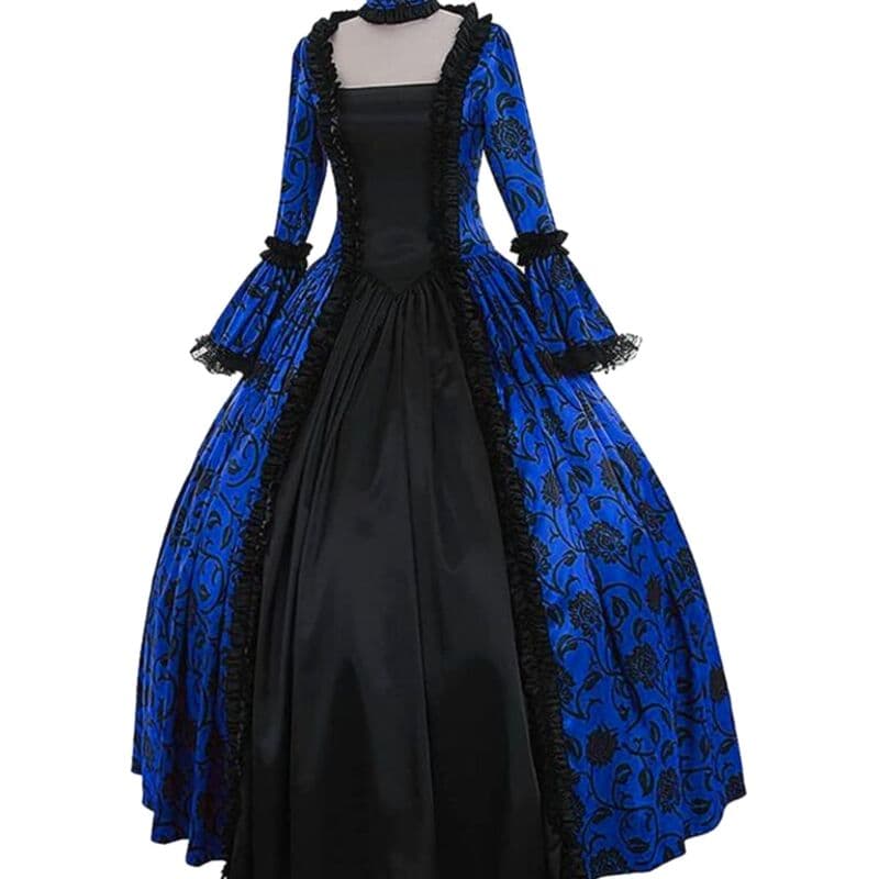 Robe Steampunk Victorienne Bleue