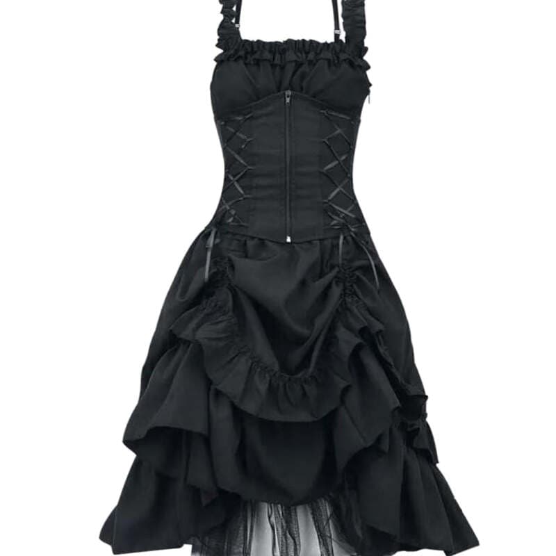 Robe Victorienne Gothique Noire