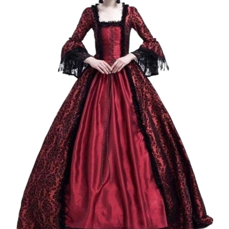 Robe Steampunk Victorienne Rouge