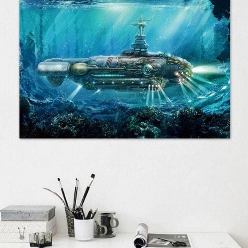 Tableau Steampunk Sous Marin