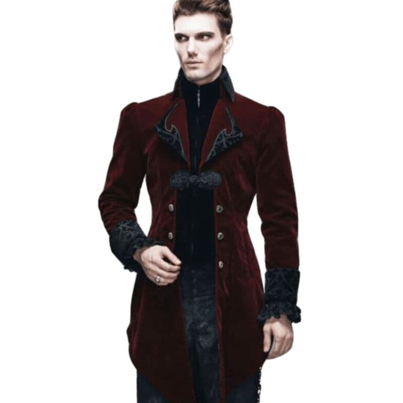 Veste Gothique Rouge Homme
